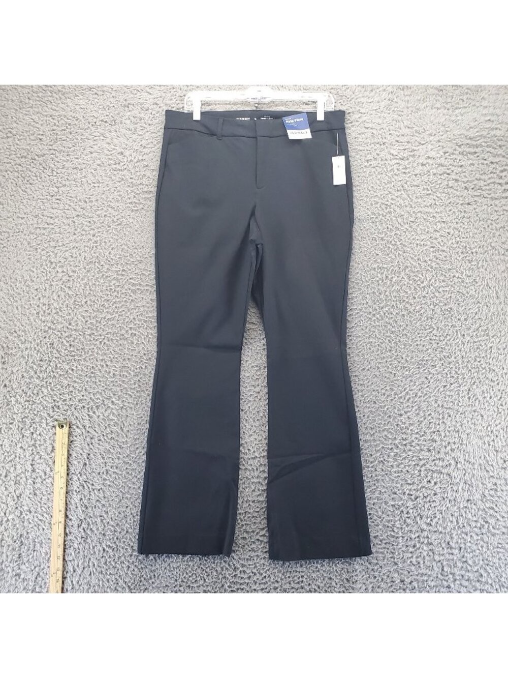 Old Navy Pants Womens 12 Black High-Rise Pixie Flare Full-Length Pockets *NWT*